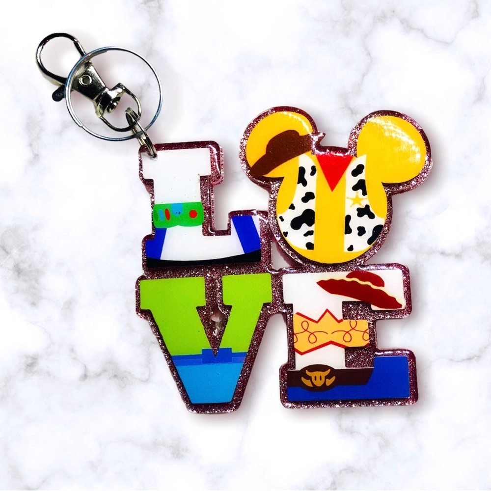 3inch Toy Story LOVE Keychain